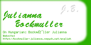 julianna bockmuller business card